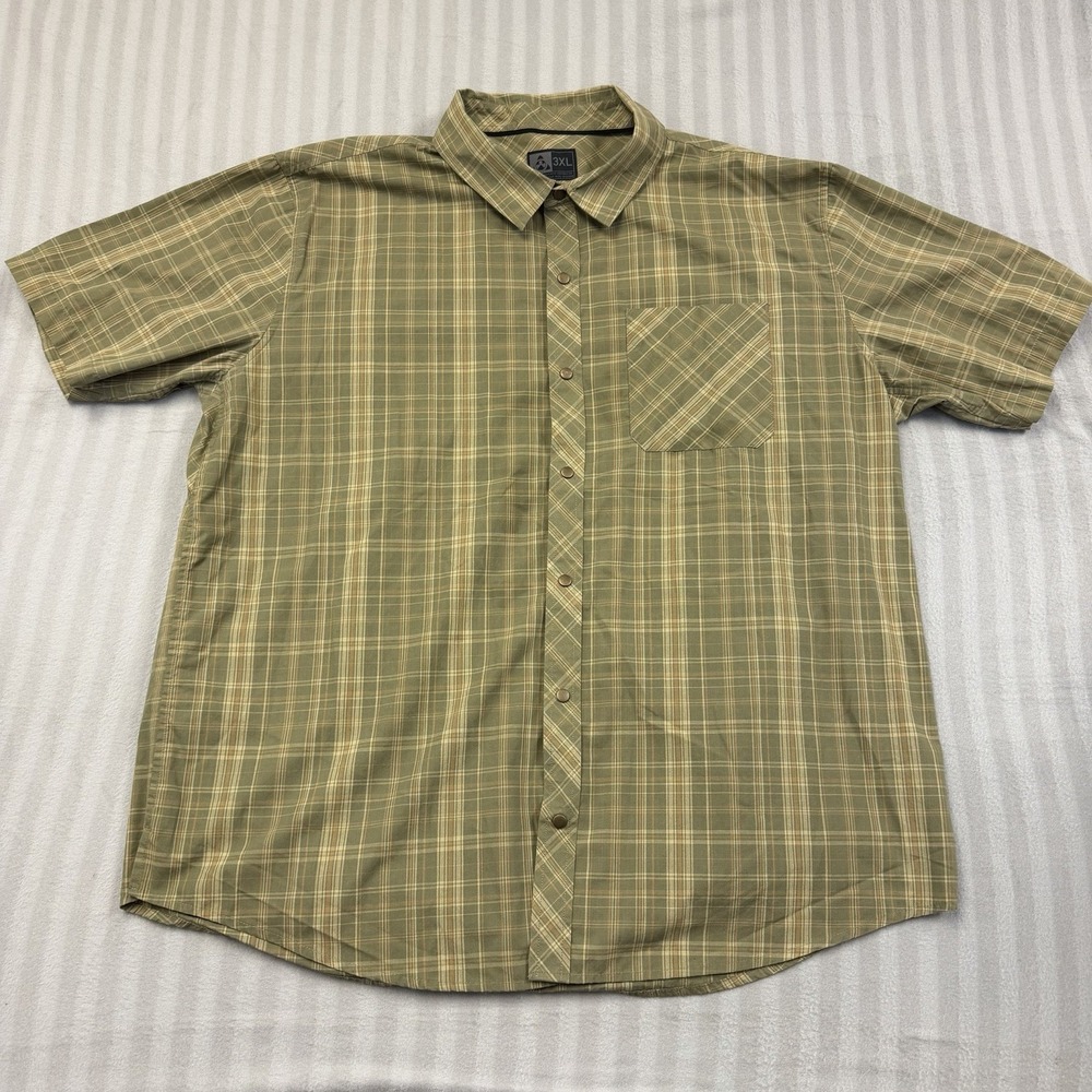 Magpul‎ Industries Tactical Short Sleeve Shirt Mens Size 3XL Snap Down Plaid